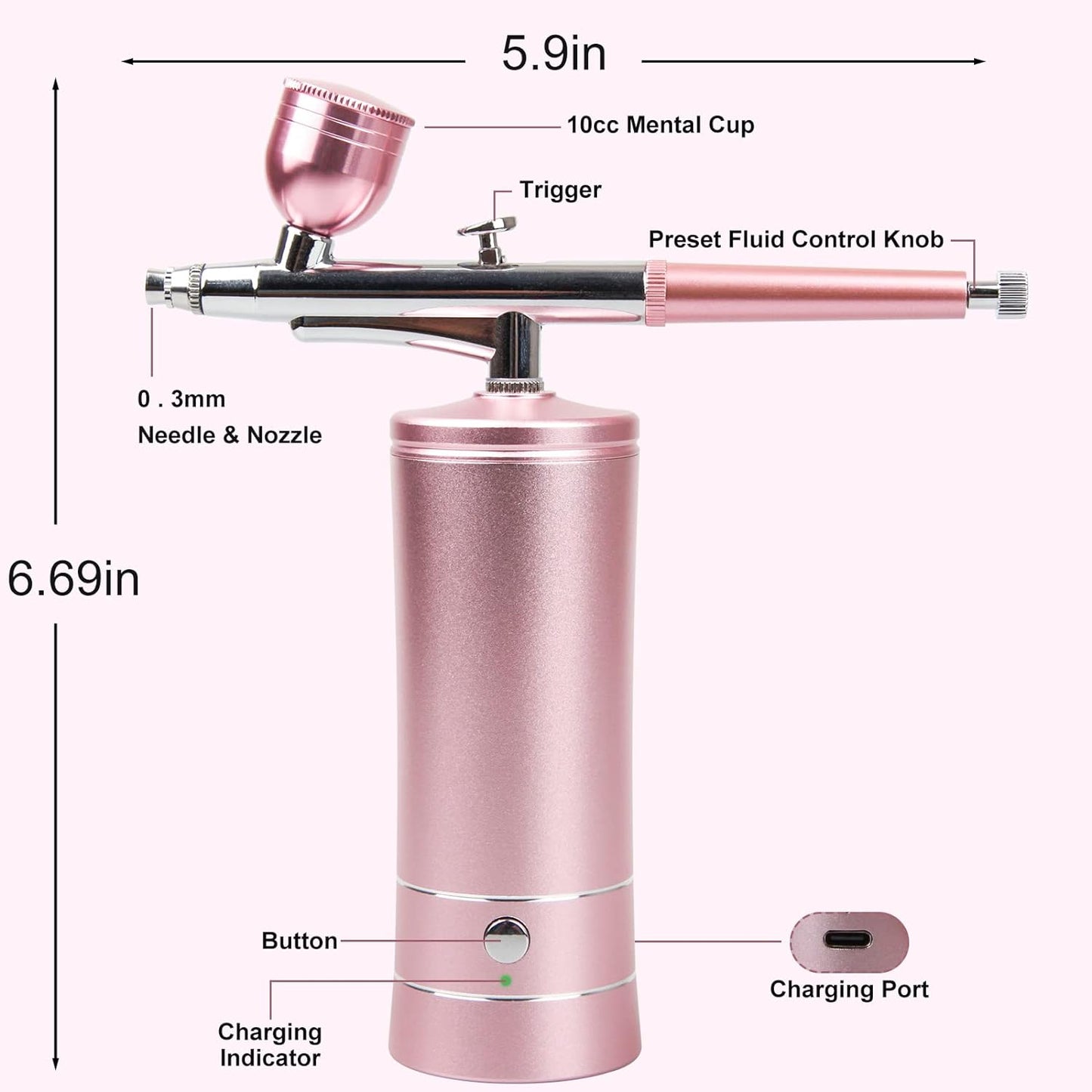 Nematyta™  Airbrush With Compressor